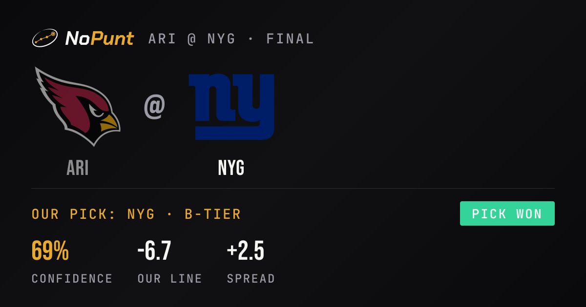 Cardinals vs Giants Result: Week 4 Score & Pick · NoPunt